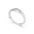 Rhodium-Plated Sterling Silver Round Cubic Zirconia Pave Ring by ELLE