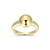 Gold-Plated Sterling Silver Polished Sphere Ring by ELLE