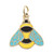 Painted Enamel Bumble Bee Charm (Choose Metal) by Rembrandt