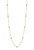 30"+3" Sterling Silver Gold-Plated Rope Necklace with Pave CZ Bead Stations by Charles Garnier