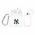 Game Time New York Yankees Silicone Case Cover Compatible with Apple AirPods Generation 1 & 2 Battery Case (White)