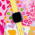 Y2K HD Watch Band Compatible with Fitbit Versa 3 & Sense Floral Checkerboard