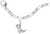 7" Sterling Silver Charm Bracelet w/ Cowboy Boot Charm by Rembrandt