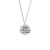 18 inch Sterling Silver Charm Necklace w/ Moon And Back Charm by Rembrandt
