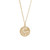 18 inch Gold Plated Sterling Silver Charm Necklace w/ Nana Disc Charm by Rembrandt