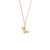 18 inch Gold Plated Sterling Silver Charm Necklace w/ Cowboy Boot Charm by Rembrandt