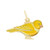 Painted Canary Charm (Choose Metal) by Rembrandt