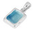 24mm Sterling Silver Necklace Blue Gemstone Genuine Larimar Rectangle Pendant