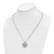 22 inch Stainless Steel  Ball Chain Necklace with Polished Red Enamel Heart Medical ID Pendant