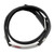 5.5-6.75 inch Stainless Steel Polished Red Enamel Medical ID Black Leather Adjustable Wrap Bracelet