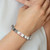 6.75 inch Stainless Steel Polished Red Enamel Medical ID 8.5mm Lotus Jasper Beaded Stretch Bracelet