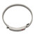 7 inch Medical ID Bracelet - Brushed Stainless Steel 8mm Bangle with Red Enamel Symbol