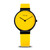 Bering Time - Max Rene Womens Black and Yellow Watch Fun Pop of Color 12631-827 - CLEARANCE