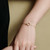 6.5"+0.8" Ania Haie Gold-Plated Sterling Silver Circles Pave Bracelet