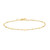 6.5"+0.8" Ania Haie Gold-Plated Sterling Silver Disc Station Bracelet