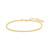 6.5"+0.8" Ania Haie Gold-Plated Sterling Silver Beaded Bracelet B063-03G