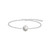 6.5"+0.8" Ania Haie Rhodium-Plated Sterling Silver Colour-Block Star Bracelet