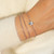 6.5"+0.8" Ania Haie Rhodium-Plated Sterling Silver Box Chain Bracelet