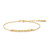 6.5"+0.8" Ania Haie Gold-Plated Sterling Silver Twisted Bar Bracelet