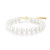 6.5"+0.8" Ania Haie Gold-Plated Sterling Silver Simulated Pearl Beaded Bracelet