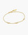 6.5"+0.8" Ania Haie Gold-Plated Sterling Silver Cluster Station Bracelet