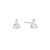 Ania Haie Rhodium-Plated Sterling Silver Pear Studs