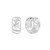 Ania Haie Rhodium-Plated Sterling Silver Kiss Hoops