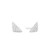 Ania Haie Rhodium-Plated Sterling Silver Triangular Pave Studs