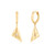 Ania Haie Gold-Plated Sterling Silver Triangle Kiss Drop Huggies
