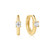 Ania Haie Gold-Plated Sterling Silver Solitaire Cubic Zirconia Mini Huggies