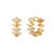 Ania Haie Gold-Plated Sterling Silver Multi Sparkle Huggies