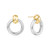 Ania Haie Two-Tone Plated Sterling Silver Hoop Earrings