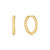 Ania Haie Gold-Plated Sterling Silver Texture Medium Huggie Hoop Earrings