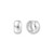 Ania Haie Rhodium-Plated Sterling Silver Chubby Small Huggie Hoop Earrings