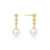 Ania Haie Gold-Plated Sterling Silver Tennis Beaded Stone Stud Earrings