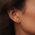 Ania Haie Gold-Plated Sterling Silver Sparkling Meteor Climbers
