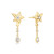 Ania Haie Gold-Plated Sterling Silver Sparkling Star Drop Stud Earrings