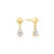 Ania Haie Gold-Plated Sterling Silver Pyramid Dangle Threaded Stud Earrings