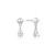 Ania Haie Rhodium-Plated Sterling Silver Pyramid Dangle Threaded Stud Earrings