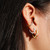 Ania Haie Gold-Plated Sterling Silver Heart Clasp Huggie Hoop Earrings