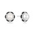 Ania Haie Two-Tone Plated Sterling Silver Simulated Pearl Bloom Stud Earrings