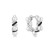 Ania Haie Two-Tone Plated Sterling Silver Simulated Pearl Huggie Hoop Earrings