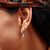 Ania Haie Rhodium-Plated Sterling Silver Modern Bezel-Set Huggie Hoop Earrings