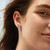 Ania Haie Rhodium-Plated Sterling Silver Dome Huggie Hoop Earrings
