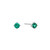 Ania Haie Rhodium-Plated Sterling Silver Green Stud Earrings