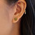 Ania Haie Gold-Plated Sterling Silver Mint Green Floral Stud Earrings
