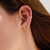 Ania Haie Gold-Plated Sterling Silver Molten Cascade Drop Stud Earrings