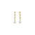 Ania Haie Gold-Plated Sterling Silver Molten Cascade Teardrop Stud Earrings