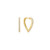 Ania Haie Gold-Plated Sterling Silver Medium Sparkle Heart Huggie Hoop Earrings