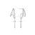 Ania Haie Rhodium-Plated Sterling Silver Star Drop Stud Earrings